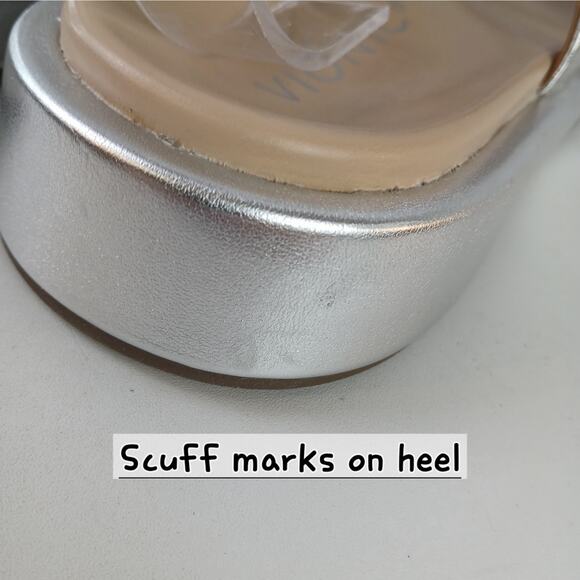 Vionic SZ 9 Madera Women's Slingback Comfort Sandal In Silver Leather - Picture 9 of 9